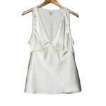 A New Day A‎ New Day Top Women’s Size XL Cream Camisole Lace Trim Bow Detail Y2K Coquette Photo 1