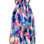 Maeve Women's Size 0 Aloisia Watercolor Silk Maxi Dress Sleeveless Casual Photo 6