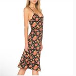 Revolve NWT LPA Dress Black Floral Slip Midi Rose Garden Boho A Line Open Back XS Photo 3
