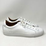 Banana Republic Nicklas White Leather Sneakers 2.0 Lace Up Low Top Size 10 Photo 2