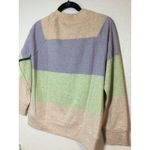 Storia  Color Block Pullover Sweatshirt Pastel Crew Neck Comfy Casual Size S(357) Photo 5