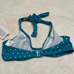 Freya Jewel Cove Teal Polka Dot 30D Halter Top Swim Bra Green Size undefined Photo 1