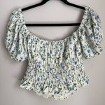 Abercrombie & Fitch Floral Off the Shoulder Puff Sleeve Blouse Photo 6