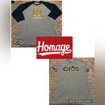 HOMAGE Gray and Navy Cleveland CAVS Long Sleeve Tee & Short Sleeve Bundle Size M Photo 1