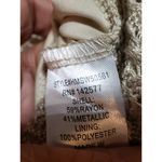 Haute Monde Sweater Dress Womens Small Beige Lined Crochet Sleeveless Wide Strap Photo 6