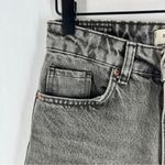 Dilvin Grey Snow Wash Mom Jean High Rise Ankle Gray Denim 100% Cotton Size 2 Photo 4