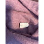 Poetry Cashmere Cowl Neck Tunic Sweater Lilac Button Accent Rolled Hem Photo 3