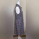 CAbi  Women’s Size S Armour Blue Heart Shirt Dress #5370 Sleeveless Button Down Photo 4