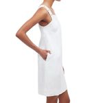 Madewell NWT  Embroidered Tank Mini Dress Eyelet White 100% Linen Size 0 Photo 2