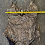 Cupshe  Women's Gold Ruched One Piece Swimsuit Size M Photo 4