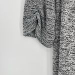 Naïf Naif Womens Heathered‎ Gray Draped Open Front Faux Layered Cardigan Size Medium Photo 5