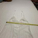 Victoria's Secret Victoria’s Secret Sheer Lace White Lingerie Chemise Slip M Medium Ribbon Accents Photo 3