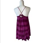 Free People NWT  Seashell Tie Dye Sleeveless Tunic In Wine Combo Photo 7
