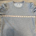 Walter Baker  grey knit ruched puff ruffle sleeve top womens size medium E9 Photo 4