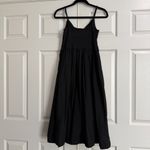 A New Day  Cotton & Knit Cut Out Sundress Midi Dress Size Medium Black Photo 9