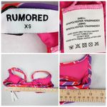Rumored Womens Havana Bikini Swim Top Size XS Pink Red Purple Photo 2