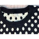 41 Hawthorn Stitch Fix Gideon Black White Polka Dot Modern Retro Sweater Small Black Photo 3