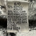 By Design Modern Graffiti Cardigan Sweater Wool Blend Cropped Gray S Juniors Size undefined Photo 2