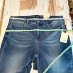 NYDJ Ava Daring Ankle Flare Fray Hem Jeans Size 16 Foundry Photo 10