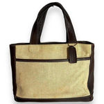 Coach Vintage 1998 Usa Canvas Leather Hand Bag D9X6121 Photo 0