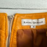 Karina Grimaldi  Revolve Lamb Leather Mini Skirt S Photo 4