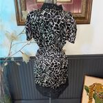 Bisou Bisou Animal Print Dress With Lace Collar and Trim ~ Size PXL 💚🍄 Photo 4