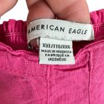 American Eagle  Outfitters Linen Blend Pink Baby Doll Cropped Tank Top Size XXL Photo 3