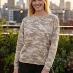 Athleta Women's Luxe Oatmeal Camoflauge STUDIO TO STREET Sweatshirts Size Small Photo 0