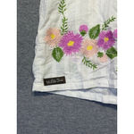 Matilda Jane Women's White Floral Embroidered Short Sleeve cotton blouse XXL Photo 4