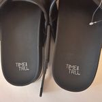 Time And Tru  Women's Cross Strap Black Sandals  Sz 7 Photo 4