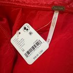 Free People Star Eyes Crinkle Satin Top - Retro Red M Photo 8