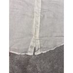 Frank & Eileen White 100% Linen Button Front Shirt Women's Large Photo 5