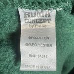 Roma Concept Green lace up front love print hooded sweatshirt size small Photo 6