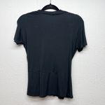 Brooks Brothers Cross Over Top Womens Medium Ruffle Hem Stretch Office Career Photo 3