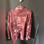 JoyLab  Pink White Tie Dye Sweatshirt Cardigan Size Medium Photo 4