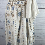 Torrid  3 Top Womens 3X Embroidered Square Neck Short Flutter Sleeves Linen Blend Photo 0