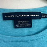Women’s Ralph Lauren‎ Sport Light Blue Sweater Size XS Cotton Polyester Blend Photo 2
