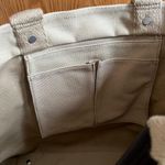 Banana Republic  Beige Heavy Canvas‎ Shoulder Tote Bag  22” x 13” Handles Pockets Photo 7