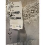 WAYF  Cold Shoulder‎ Ivory Off White Lace Embroidered Dress M Medium Boho NWT Photo 5