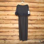 Mac Duggal 11787 Quarter Sleeve Crystal Neck Feather Detail Dress Photo 10