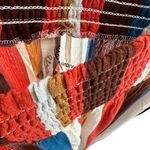 Elan Orange White Blue Brown bronze Striped Pants Large Photo 3