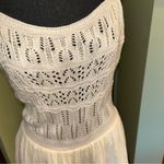 Gilli cream crocheted sleeveless cotton midi dress L boho cottagecore western Size L Photo 4