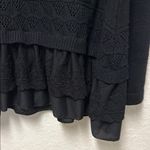 Simply Couture  Black Knit Sweater with Layered Hem 2X/3X Photo 9