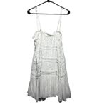 FP ONE White Lace Tiered Mini Dress Spaghetti Strap Boho Festival Size Small Size L Photo 3