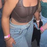 Motel Rocks  Brown Leather Corset Crop Top Photo 0