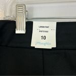 J. McLaughlin NWT  Larkin Black/White Stipe Tuxedo Pull On Pants Size 10 Photo 9