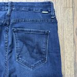 Mother Jeans The Pixie Ankle Fray City Sidewalks SZ 27 Dark Wash Button Fly Blue Photo 13