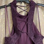 City Triangles plum lace sparkly fit and flare dress size 15 Photo 5