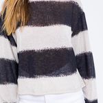 Le lis Oatmeal Black Stripe Sweater  Photo 0