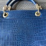 RoccoBarroco Blue Embossed Women's Bag - Excellent Condition-No stains or wear Photo 8